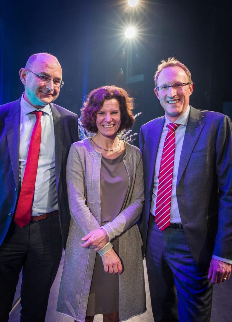 Left to right: Henk Nieboer, Karin Sluis, Stephan van der Biezen